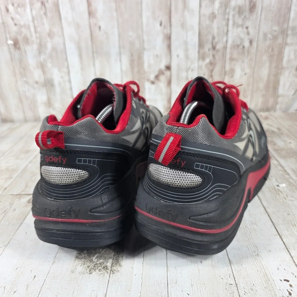 Gravity Defyer G-Defy Ion Mens Grey Black Red‎ Walking Shoes TB9022MRG-W Size 12